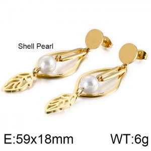 SS Gold-Plating Earring - KE87642-KFC