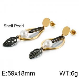 SS Gold-Plating Earring - KE87643-KFC