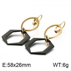 SS Gold-Plating Earring - KE87666-KFC