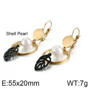 SS Gold-Plating Earring - KE87672-KFC