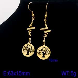 SS Gold-Plating Earring - KE87979-Z