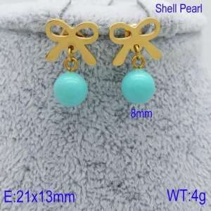 SS Gold-Plating Earring - KE88000-Z