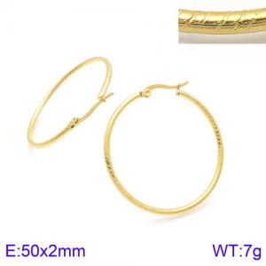 SS Gold-Plating Earring - KE88039-KFC