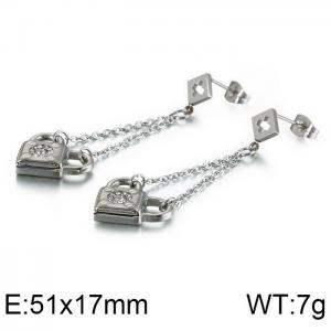 Stainless Steel Stone&Crystal Earring - KE88054-KFC