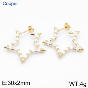 Copper Earring - KE88109-JT