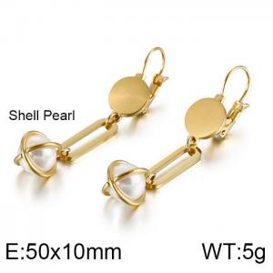 SS Gold-Plating Earring - KE88414-KFC