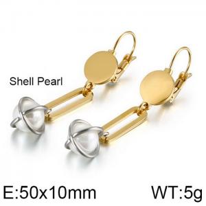 SS Gold-Plating Earring - KE88416-KFC