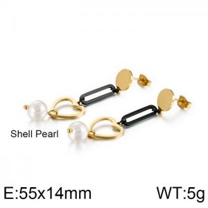 SS Gold-Plating Earring - KE88436-KFC
