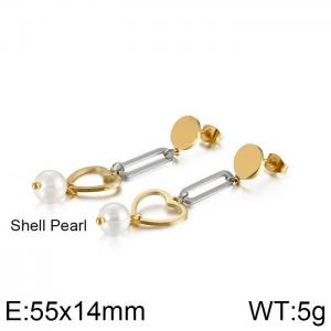 SS Gold-Plating Earring - KE88437-KFC