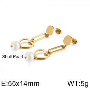 SS Gold-Plating Earring - KE88438-KFC
