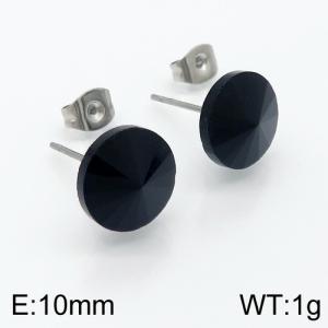 Stainless Steel Stone&Crystal Earring - KE88550-Z
