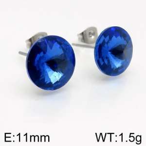 Stainless Steel Stone&Crystal Earring - KE88571-Z