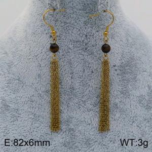 SS Gold-Plating Earring - KE89531-Z