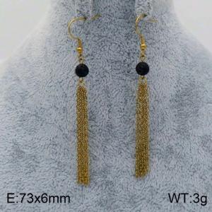 SS Gold-Plating Earring - KE89534-Z