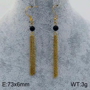 SS Gold-Plating Earring - KE89535-Z