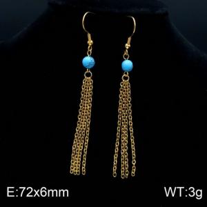 SS Gold-Plating Earring - KE89540-Z