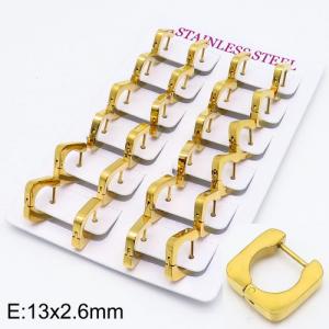 SS Gold-Plating Earring - KE90206-WJ