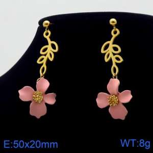 SS Gold-Plating Earring - KE90806-BI