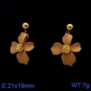 SS Gold-Plating Earring - KE90827-BI