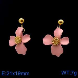 SS Gold-Plating Earring - KE90829-BI