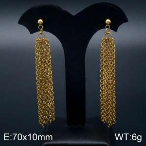 SS Gold-Plating Earring - KE91123-Z