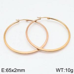 SS Rose Gold-Plating Earring - KE91177-LO