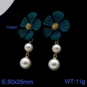 Copper Earring - KE91446-BI