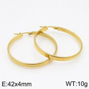 SS Gold-Plating Earring - KE91868-LO