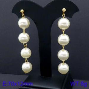 SS Gold-Plating Earring - KE92215-SS