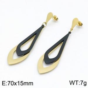 SS Gold-Plating Earring - KE92442-JM