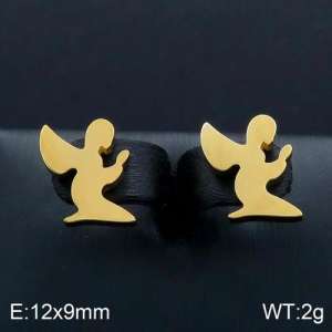 SS Gold-Plating Earring - KE92567-Z