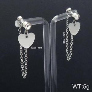 Stainless Steel Stone&Crystal Earring - KE92761-Z