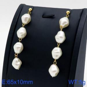 SS Gold-Plating Earring - KE92814-SS