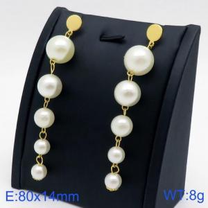 SS Gold-Plating Earring - KE92815-SS