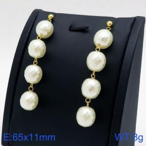 SS Gold-Plating Earring - KE92816-SS