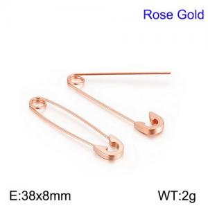 SS Rose Gold-Plating Earring - KE94343-WGJJ