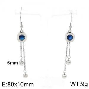 Stainless Steel Stone&Crystal Earring - KE94379-Z