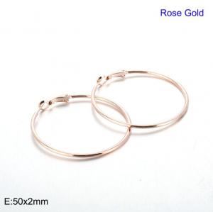 SS Rose Gold-Plating Earring - KE94575-WGJJ