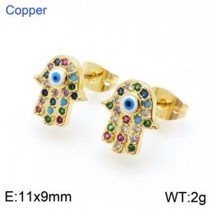 Copper Earring - KE94581-TJG
