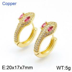 Copper Earring - KE94606-TJG