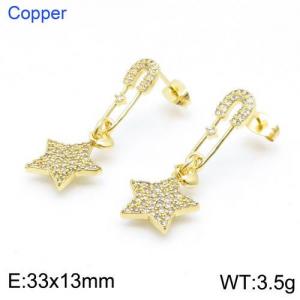 Copper Earring - KE94615-TJG