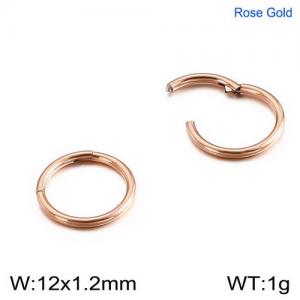 SS Rose Gold-Plating Earring - KE94696-WGJJ