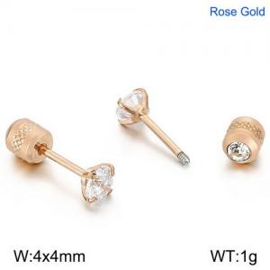 Stainless Steel Stone&Crystal Earring - KE94698-WGJJ