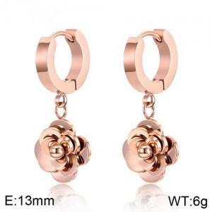 SS Rose Gold-Plating Earring - KE94955-WGTY