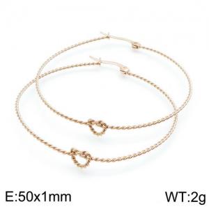 SS Rose Gold-Plating Earring - KE95010-KFC