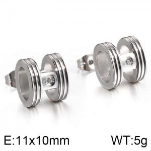Stainless Steel Stone&Crystal Earring - KE95015-KFC