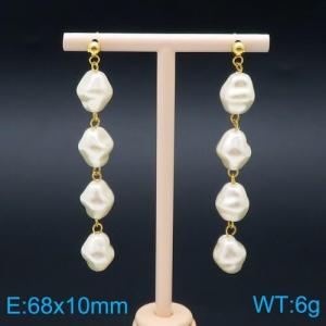 SS Gold-Plating Earring - KE95066-SS