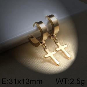 SS Gold-Plating Earring - KE95288-WGLN