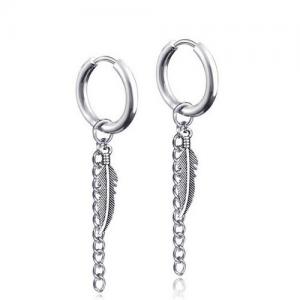 Stainless Steel Earring - KE95368-WGLN