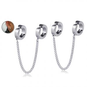 Stainless Steel Earring - KE95399-WGLN